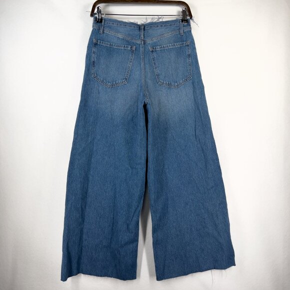 Express Jeans High Waisted Flare Distressed Boho Women's Size 4 Regular - Picture 4 of 7